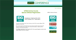 Desktop Screenshot of gpwaconference.com